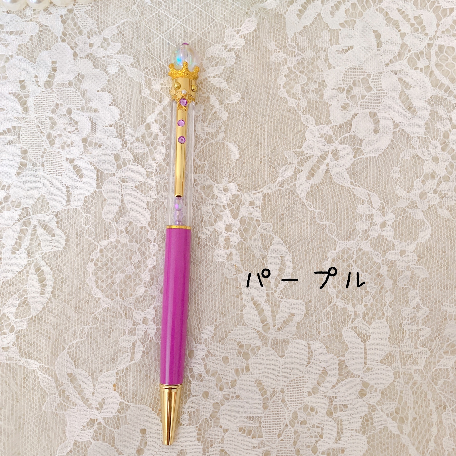 調整中❗️【カスタムボールペン】変身ペン風魔法少女ペン　【白羽根派】 再販) 魔法少女♡ゆめかわいい 変身ステッキボールペン - pink pony