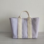 帆布横長トートバッグ ウィステリア×キナリ 倉敷帆布