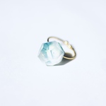 glass jewel ring にじ　#8