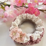 再販　受注制作　桜シュシュ 