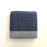 M様専用 スポンジ付き◇いす用座布団◇くまステッチデニム×ヒッコリー☆キルティング　 