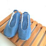 【再2販】シンプルデニムのルームシューズ