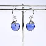 Blue APPLEひとつぶりんごピアス【イヤリング対応可】