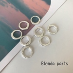 【8個】マットシルバー　15mm リング　メタル　メタリック　チャームパーツ　