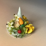 イースター🐰ミニミニとんがり帽子(ブルー)小さめ