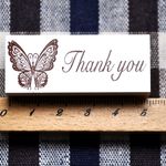 ☆再販☆蝶のthankyouスタンプ・はんこ