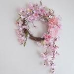 【しだれ桜リース】春の玄関リース
