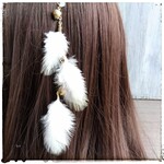 エンジェルホワイトフェザーのボヘミアンエクステ