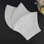 new💕3種類セット白コットンレース刺繍マスク