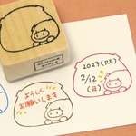 ぶたさん ミニ枠(ぶたさん型)・ゴム版はんこ