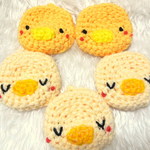 ひよこのアクリルたわし5個セット