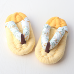 【ご予約品・送料無料】ミモザ　布ぞうり　黄色　室内履き　スリッパ　ルームシューズ　布草履