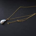 訳あり お買い得 虹色 ビックサイズ 淡水パール バロックパール 1粒ネックレス
