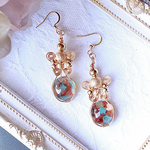 【限定価格‼︎500円OFF‼️】大人のアート🎨ワイヤーピアスorイヤリング♪ No.388 結婚式　パーティー　ライブ　イベント　デート　個性的　揺れる　ワイヤーラッピング