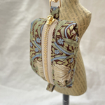 🌟 小さいものの居場所♡🌟小さな贈り物に人気のナスカン付ミニミニポーチ（ウィリアムモリス・ピンパーネル［ブラウン］)