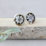 レトロボタンピアス〜Flower〜