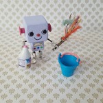 ちょこん「お掃除大好き」