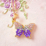 Papillon Viola pendant〜グルーデコ