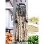 No,29/インドサリー▲Bohemian＊マキシ丈ワンピース