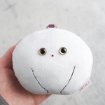 大福みたいにまんまるなぬいぐるみキーホルダーヌーくん
