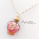 🌸 antique Perfume necklace《Japanesque 》✵ アンティーク な 香水瓶 風 ネックレス  ペンダント   ドライフラワー