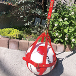 【受注制作】　本革　ルンルンレザーボールホルダー　名入れ　ボール入れ　レザー　