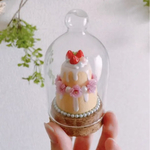 ミニチュアクレイケーキ（桜を添えて）