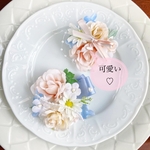 ママとリンク薔薇とパールの2wayコサージュ100.101