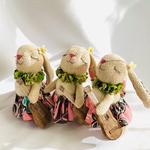 〈1体販売＊再販〉うさぎのぬいぐるみ　フラダンス　ハワイ