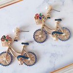 お花いっぱい🌼自転車ピアス