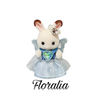 ♡蝶シリーズプルースター♡シルバニア赤ちゃんドレス