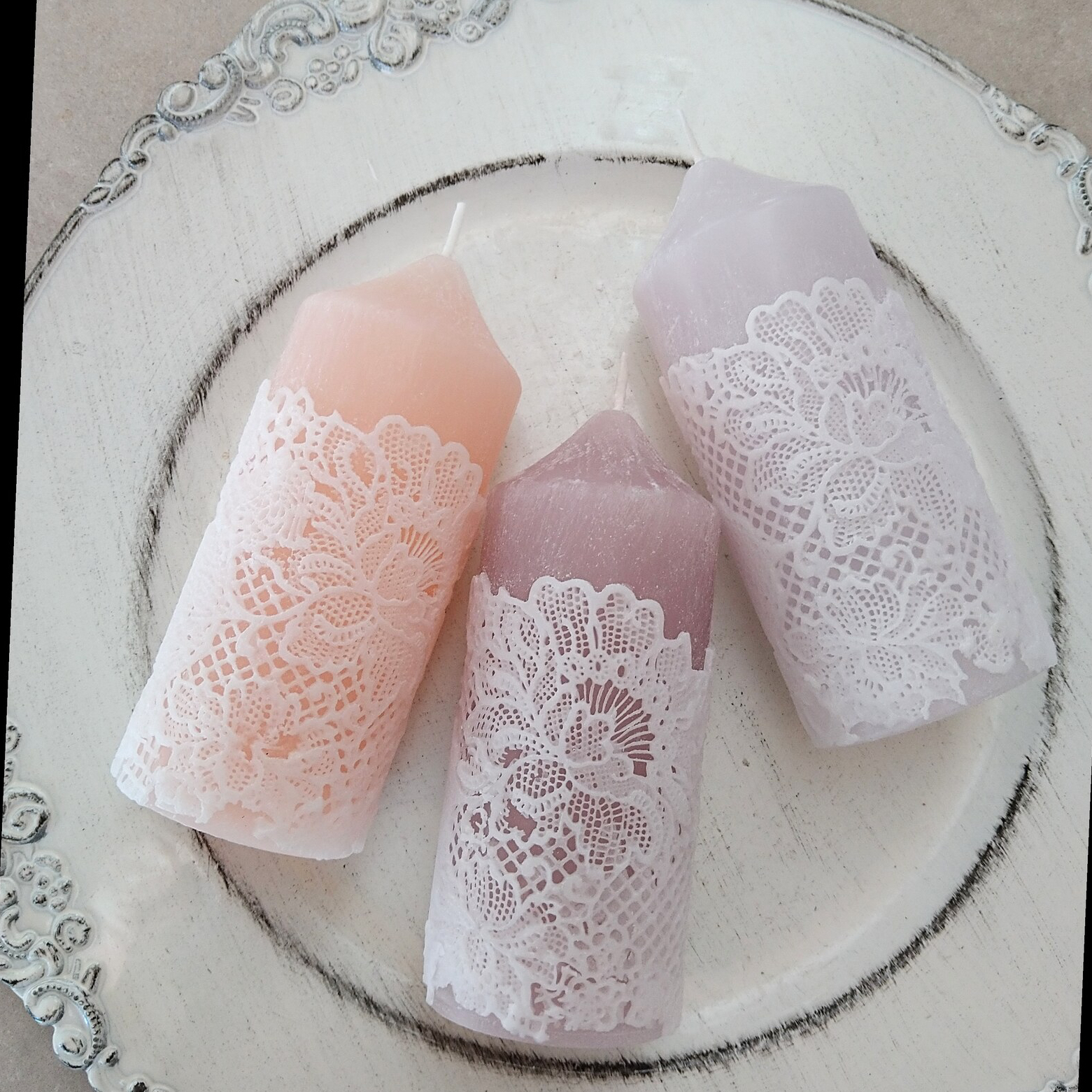 アンティーク ✴︎ レース キャンドル c43560e3e3ea386199b8990aa781dc