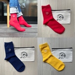 まん丸ダックスの刺繍ソックス