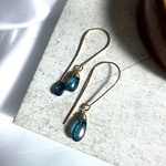 〜neon blue〜ネオンブルーカイヤナイトのピアス