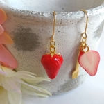 【再販】いちごピアス/イヤリング