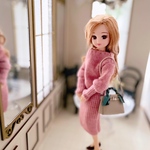 【再販】ニットワンピ　撫子pink