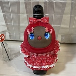 【2023SSリボン🎀柄　赤】LOVOT ラボット　フリル　レース　ギンガムチェックリボン