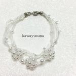 パールボールとＩＴＯのブレスレット（ホワイ