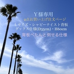 Ｙ様専用・Ｌサイズ・シャビーテイスト背板・D35cm・H 60cm＊背板ぺたんと倒せる仕様(白)×2点お買い上げ注文ページ