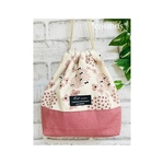 🌸🍃春色ピンク【お花とリボン】🌷お弁当袋🌱巾着袋 🌱ランチバッグ  🌱入園準備にも🌸