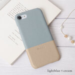 バイカラー 背面型 スマホケース 全3色 ほぼ全機種対応  iPhoneケース アンドロイド スマホカバー AQUOS arrows Galaxy #nn00000368