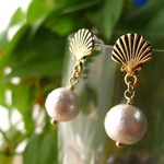 【再販】shell&cotton pearl pierce / earring