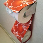 大輪のハイビスカス　トイレットペーパーホルダーカバー