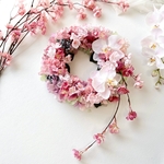しだれ桜と胡蝶蘭のリース＊母の日ギフト