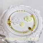 🍋［再販］貴和クリスタル　ジョンキル　シングル　ワイヤー　ブレスレッド　#minne_new  
