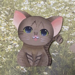 可愛い 猫 印鑑立て【名前入れ】【印鑑ケース】【猫】