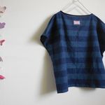 コットンリネン　シンプルプルオーバー　首回り55cm