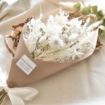 new₊⁎⁺˳✧༚ホワイトブーケ₊⁎⁺ふんわり明るいwhite green bouquet〜プリザーブドフラワー＊長さ約38cm ₊⁎⁺˳