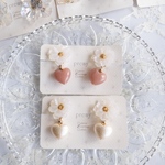 ホワイトチョコイヤリング☃️🫧