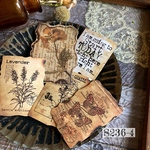 送料無料【S236-4 コラージュ素材】海外シール レトロ ヴィンテージ 手帳　ジャンクジャーナル　